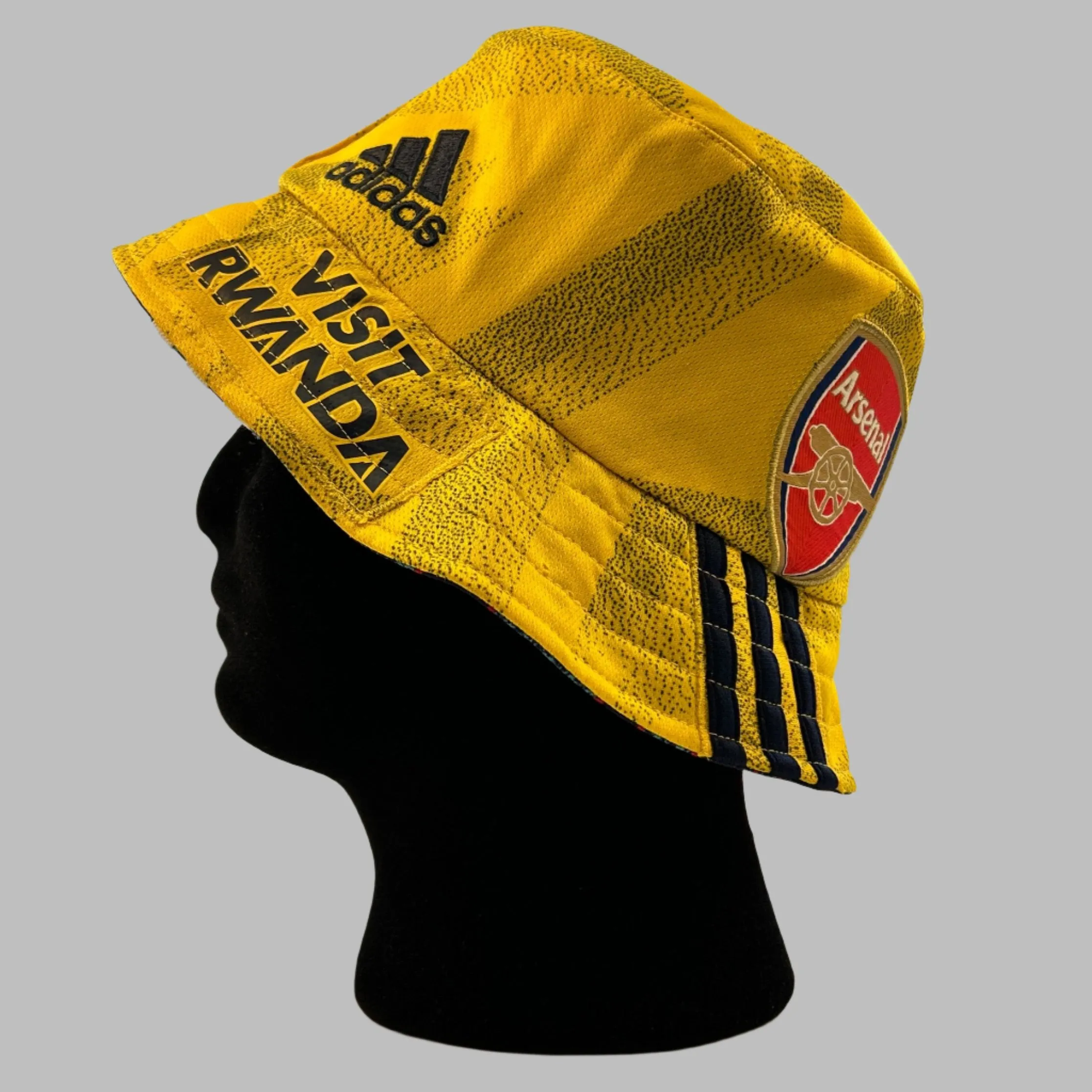 Arsenal 2021/2022 Upcycled Third Shirt Reversible Bucket Hat