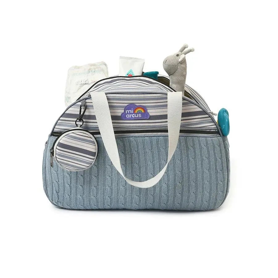 Ashley Knitted Diaper Bag- Constellation