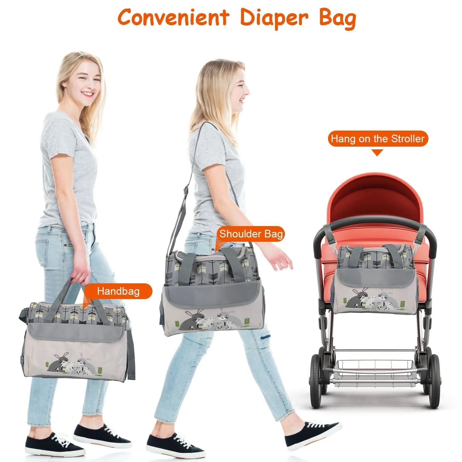 Baby Nappy Diaper Mummy Bags Set