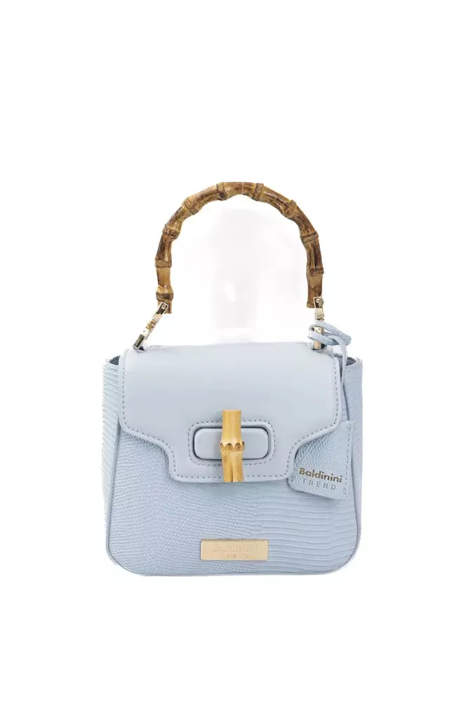 Baldinini Trend Light Blue Polyurethane Women Crossbody Bag