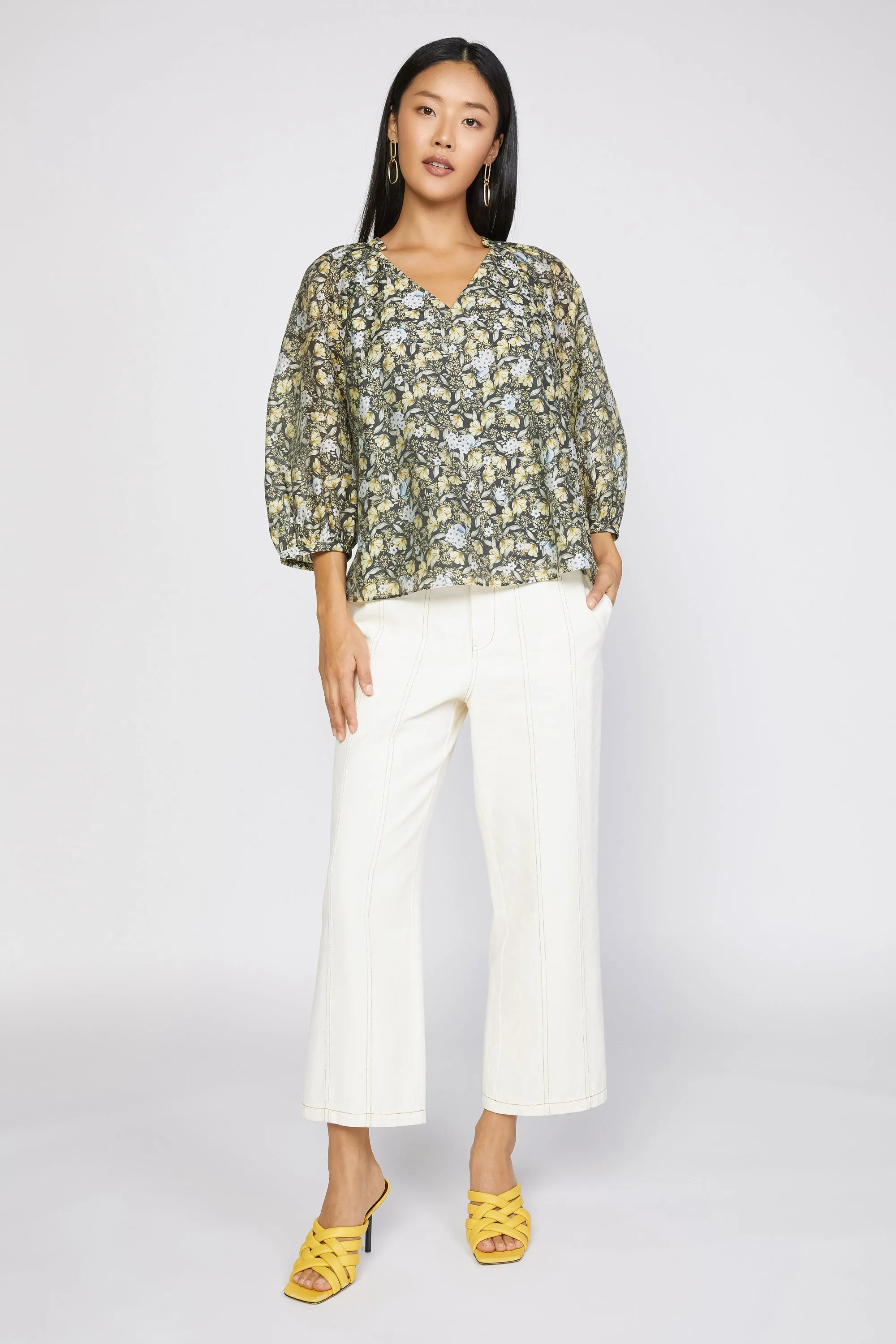 Baroque Floral Raglan Blouse