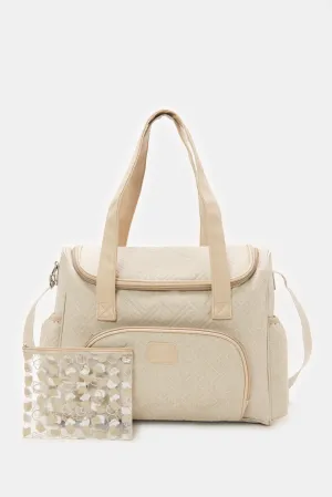 Beige Diaper Bag