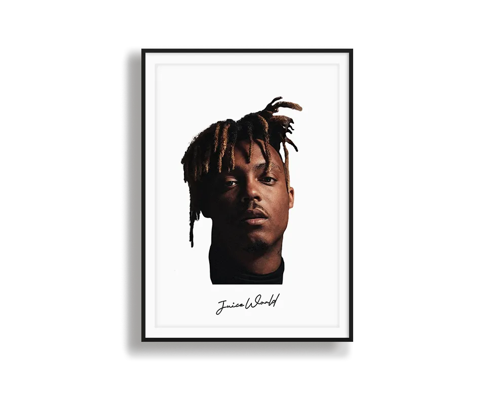 Big Head Retro Juice WRLD White Portrait