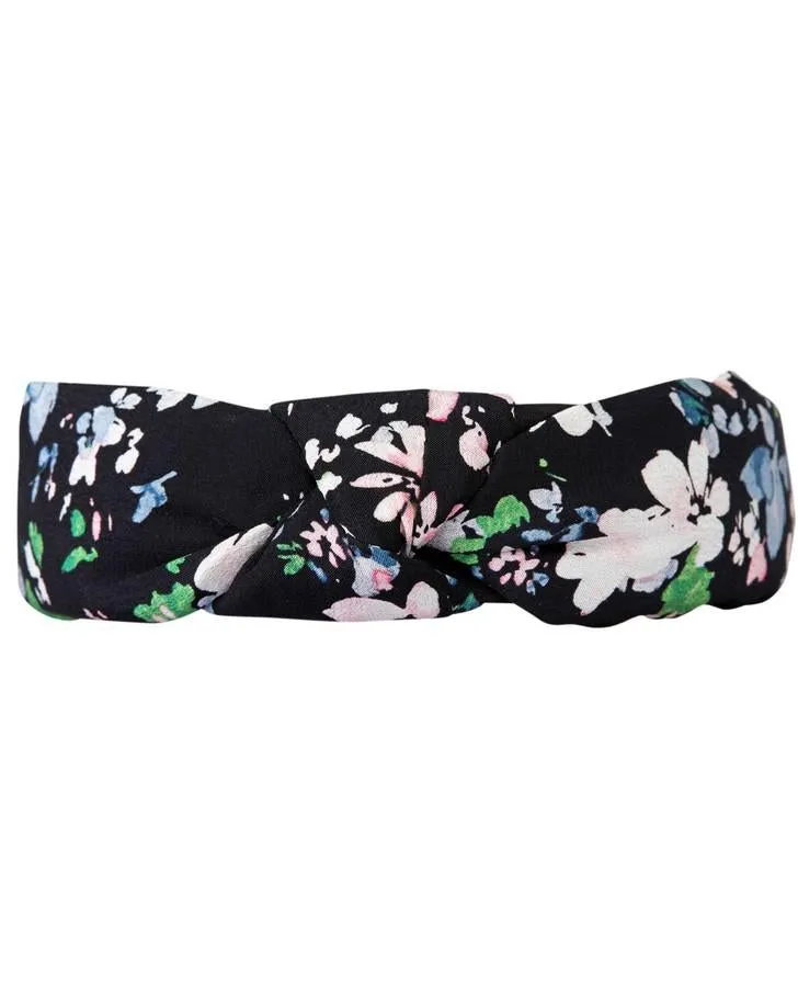 Blossom Black Floral Headband