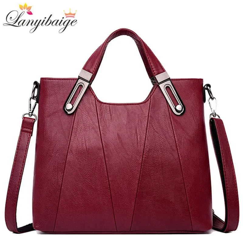 Brand Luxury Handbags Women Bags Designer Pu Leather Handbag Leisure Crossbody Bags