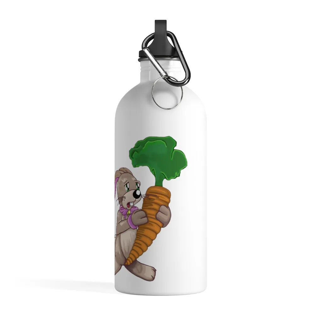 Bunny with Carrot Stainless Steel Water Bottle