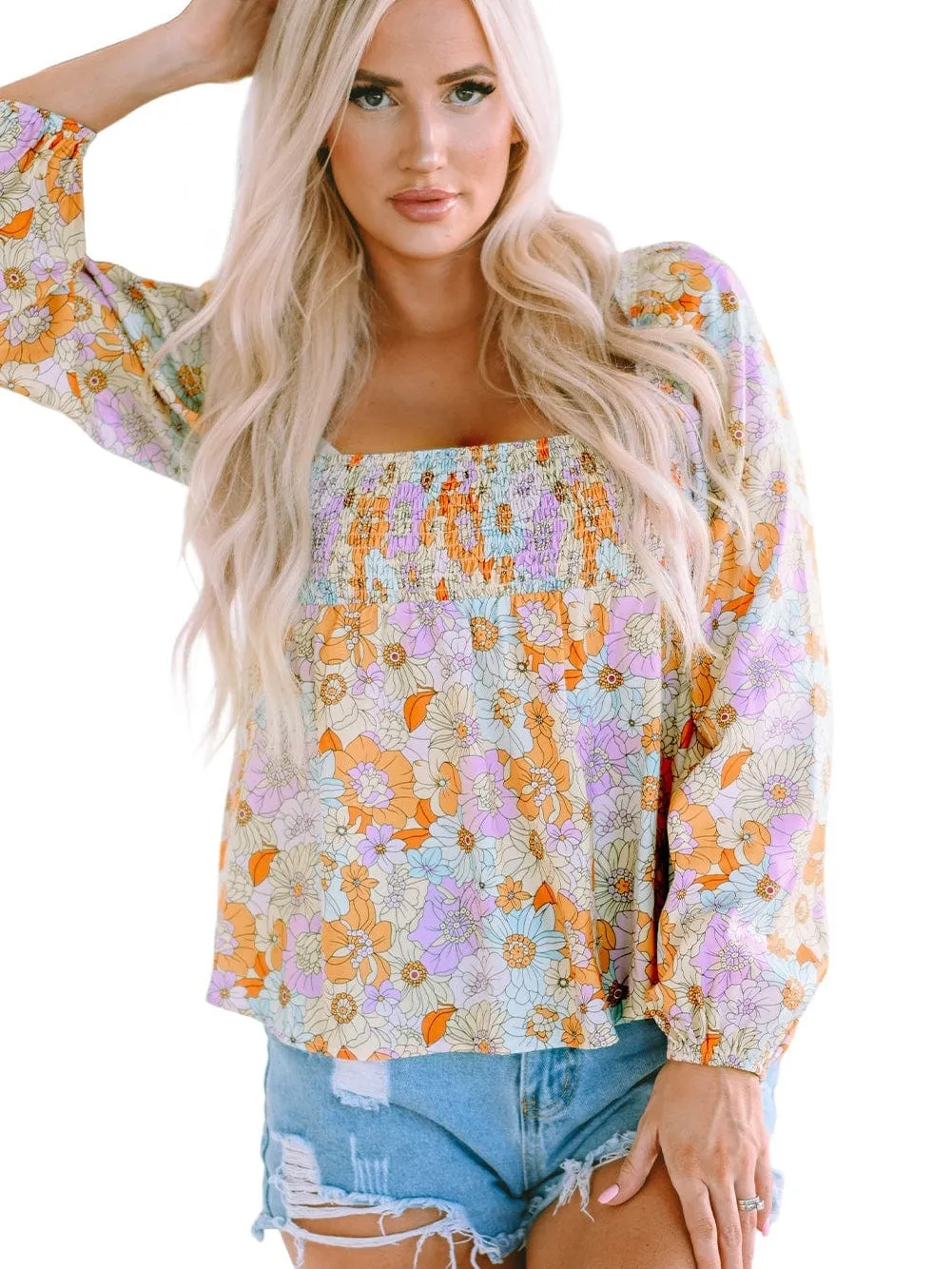 Captivating Floral Print Blouse