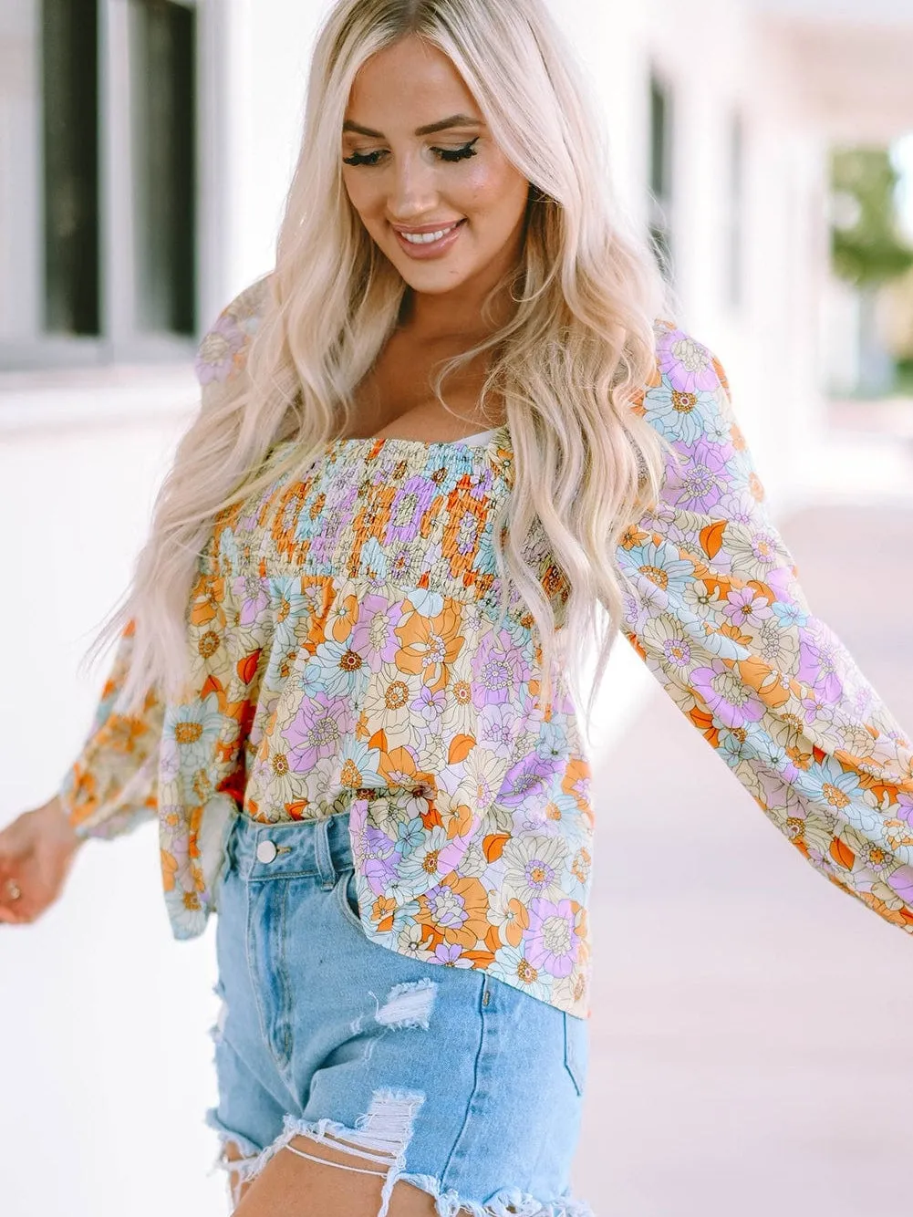 Captivating Floral Print Blouse