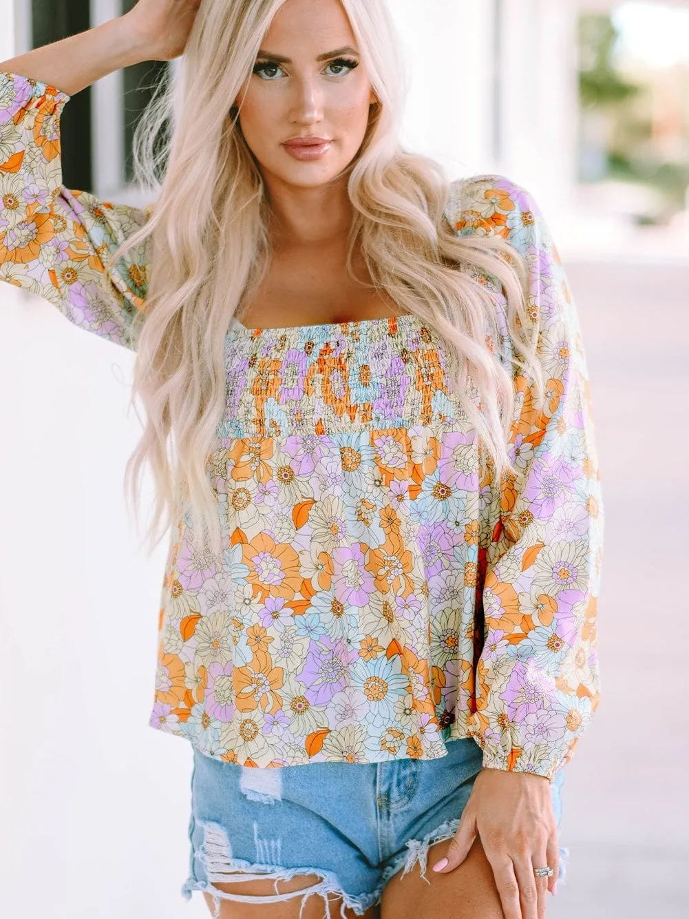 Captivating Floral Print Blouse