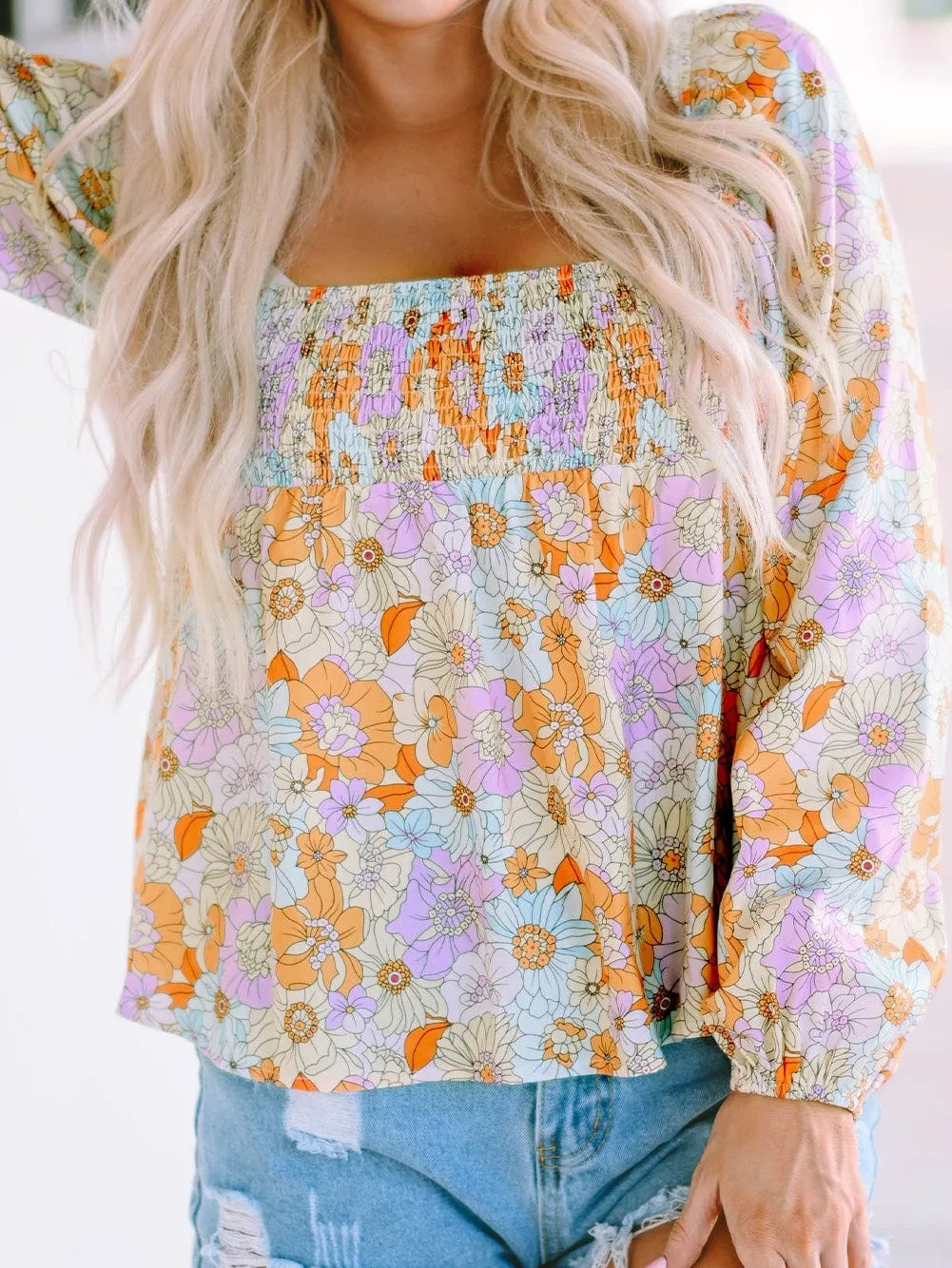 Captivating Floral Print Blouse