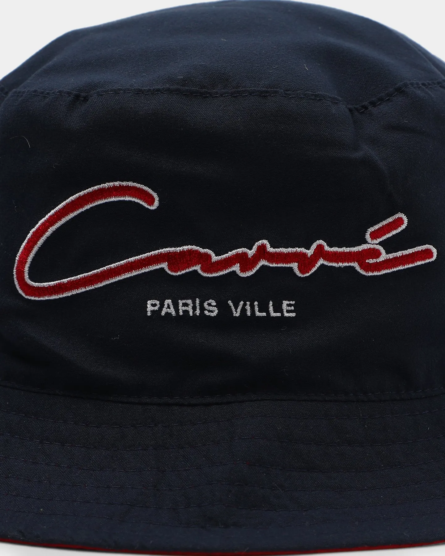 Carre Paris City Reversible Bucket Hat Navy/Red