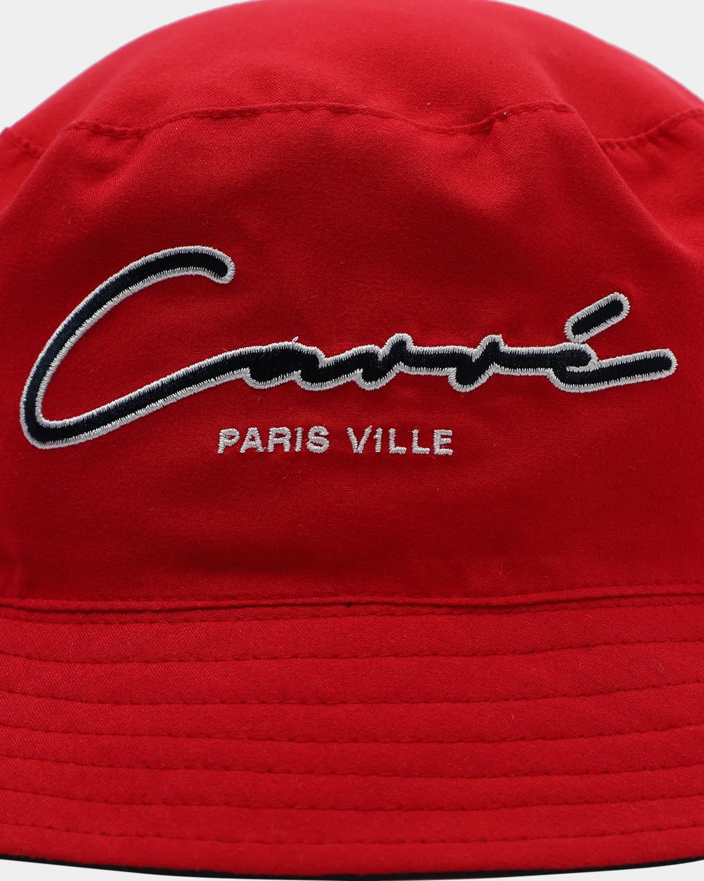 Carre Paris City Reversible Bucket Hat Navy/Red