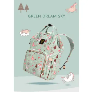 Diaper Bags - Green Dream Sky