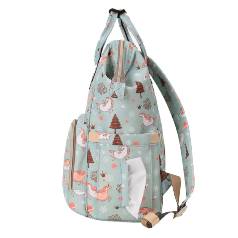 Diaper Bags - Green Dream Sky