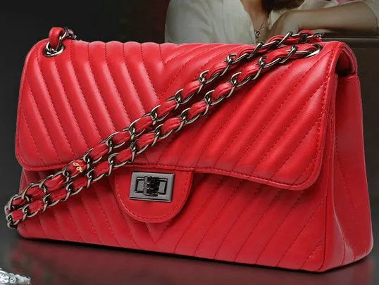 Double Chain Fashion Cross Body Bag