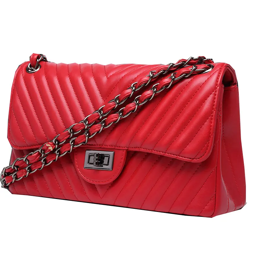 Double Chain Fashion Cross Body Bag