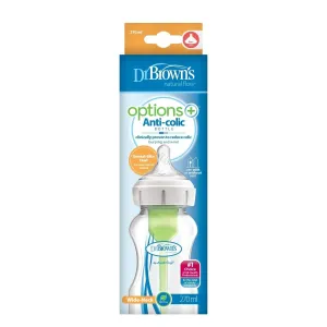 Dr. Brown's Options  Anti-Colic Wide Neck Baby Bottle 270ml