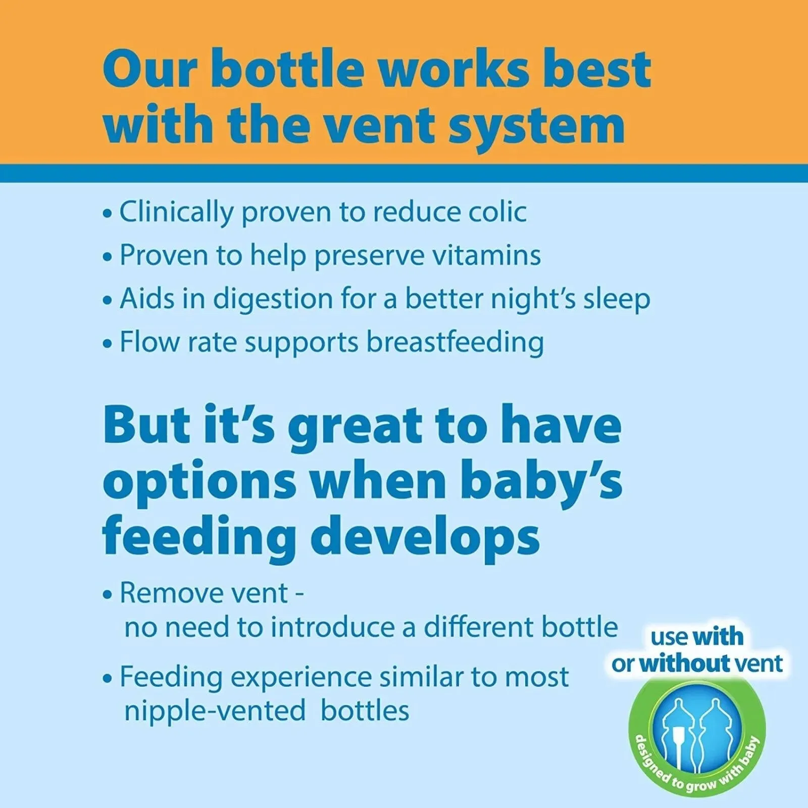 Dr. Brown's Options  Anti-Colic Wide Neck Baby Bottle 270ml