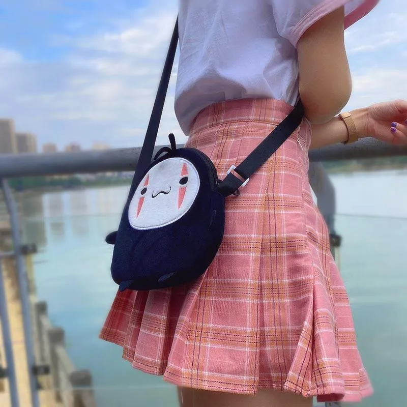 Faceless Man Shoulder Bag: Anime inspired mini messenger bag