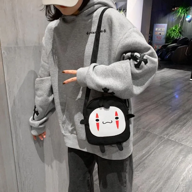 Faceless Man Shoulder Bag: Anime inspired mini messenger bag