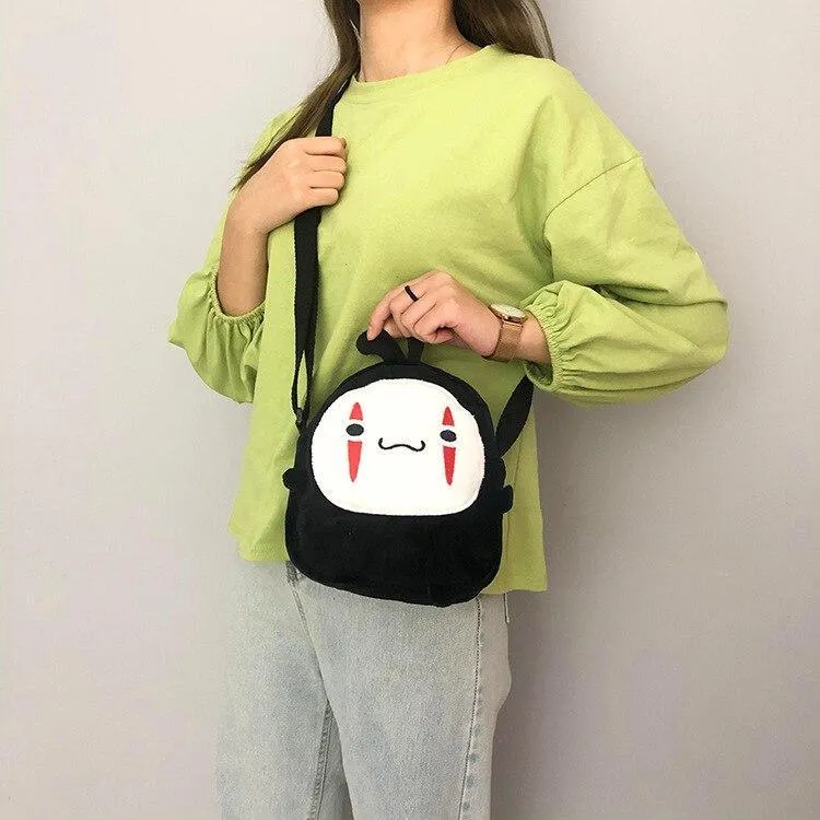 Faceless Man Shoulder Bag: Anime inspired mini messenger bag