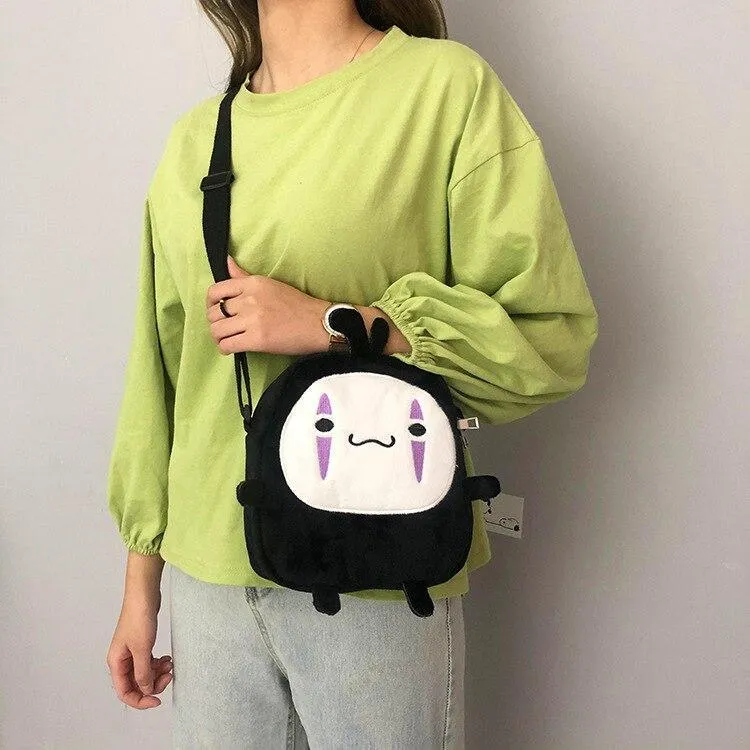 Faceless Man Shoulder Bag: Anime inspired mini messenger bag