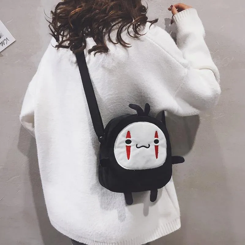 Faceless Man Shoulder Bag: Anime inspired mini messenger bag