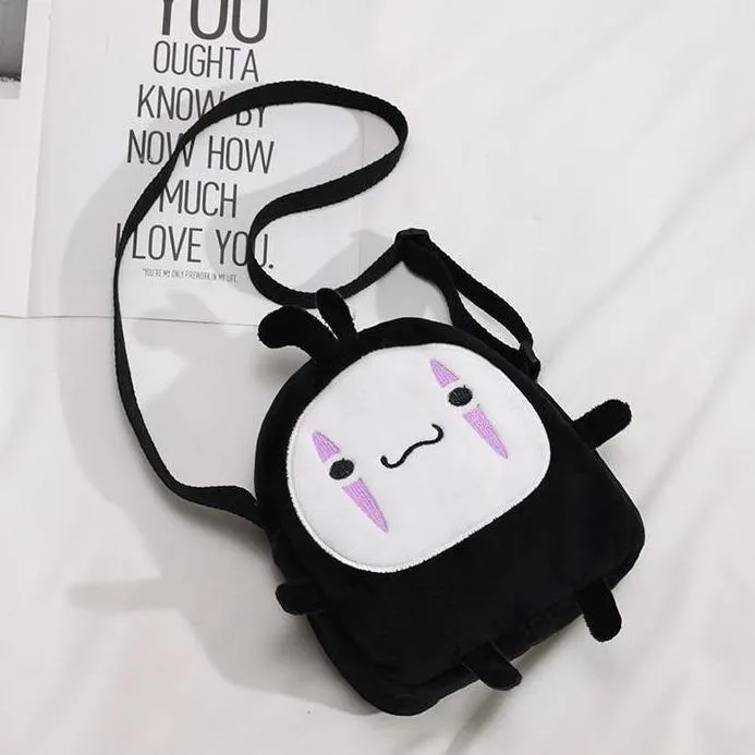 Faceless Man Shoulder Bag: Anime inspired mini messenger bag