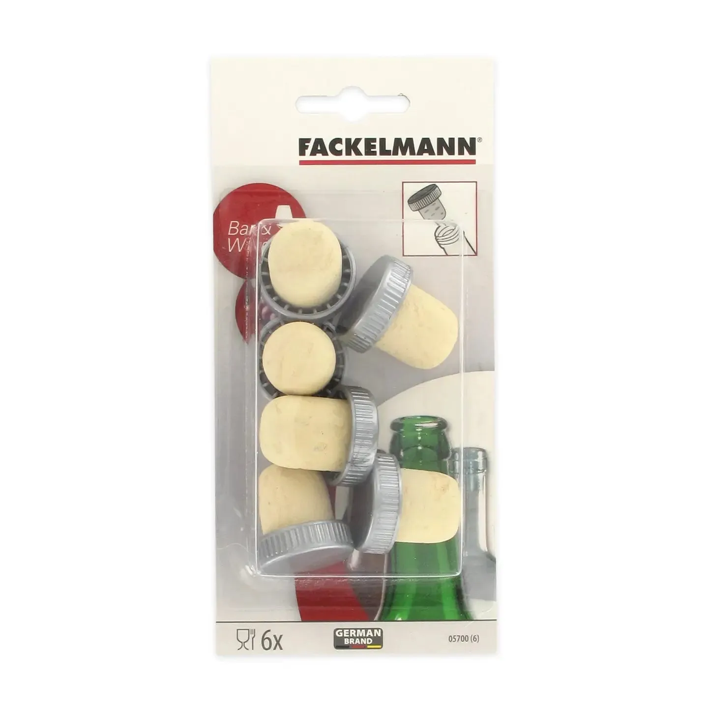 Fackelmann Bar Concept Cork Stoppers Set-6