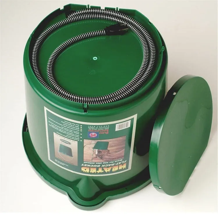 Farm Innovators 5-Gallon Heated Flat-Back Bucket #FB-120