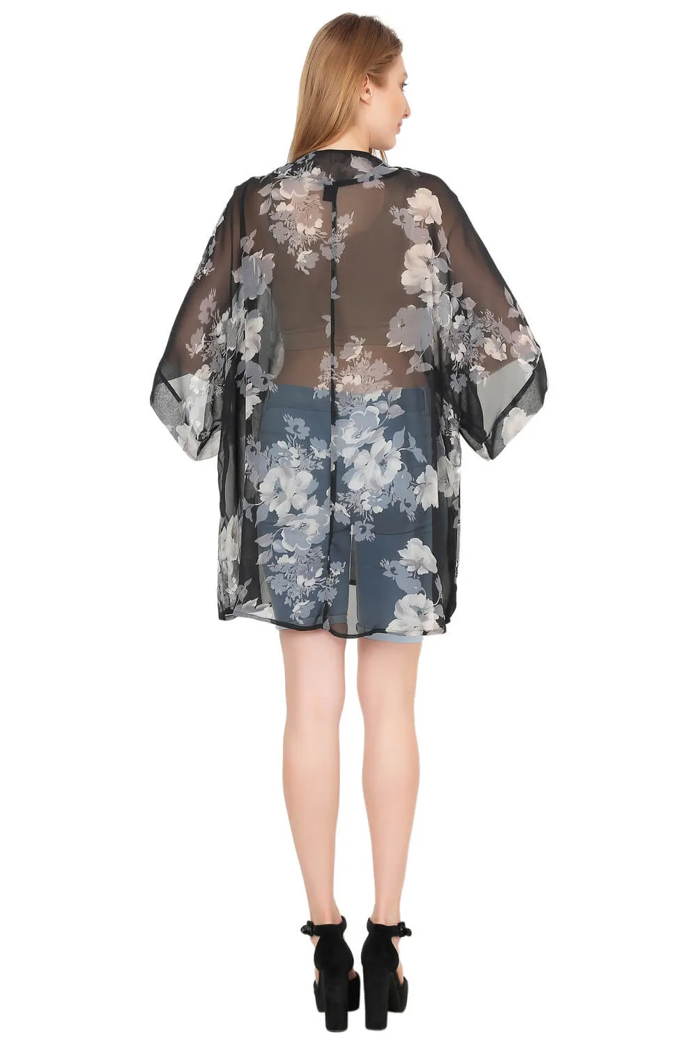 Feminine Florals Beach Kimono