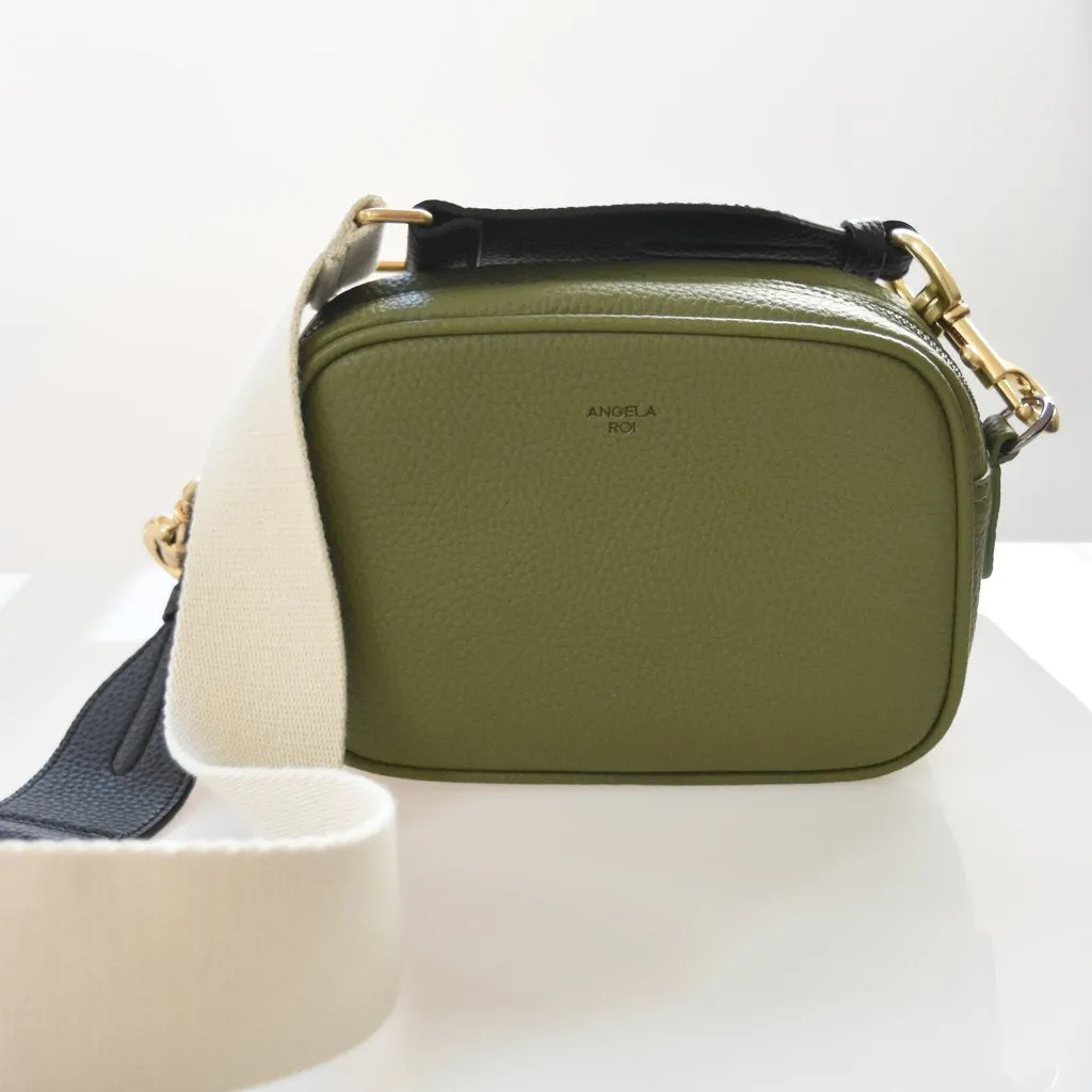 Grace Micro Crossbody with Signet in Olive