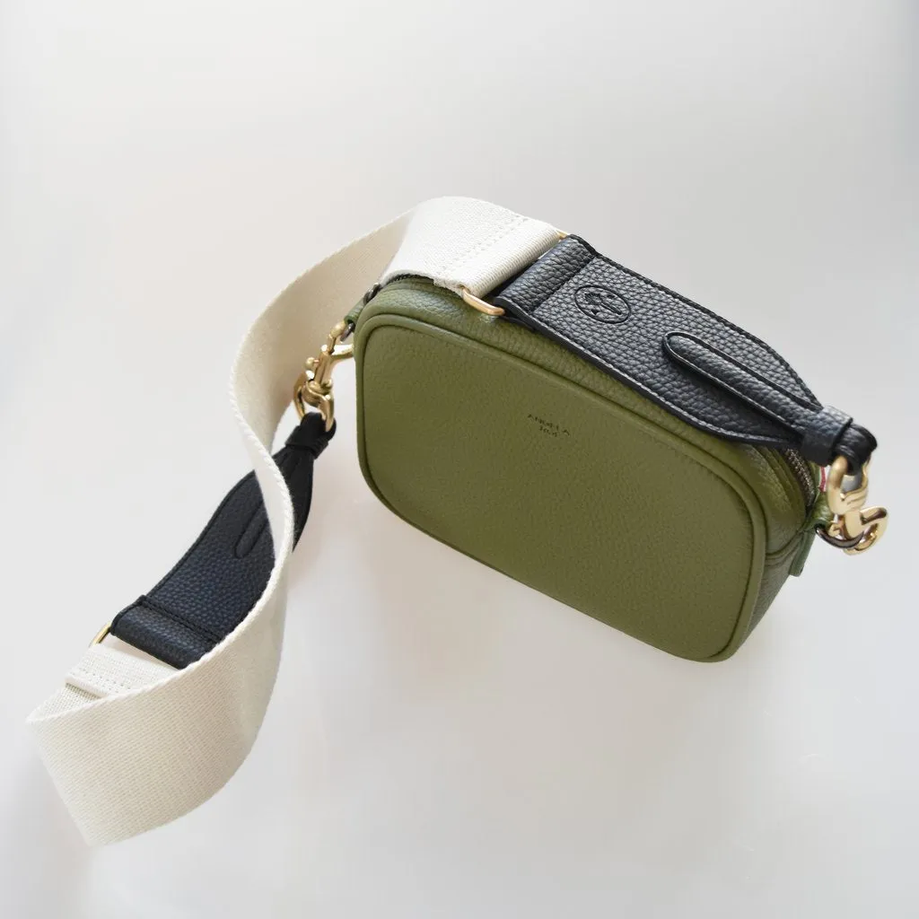 Grace Micro Crossbody with Signet in Olive