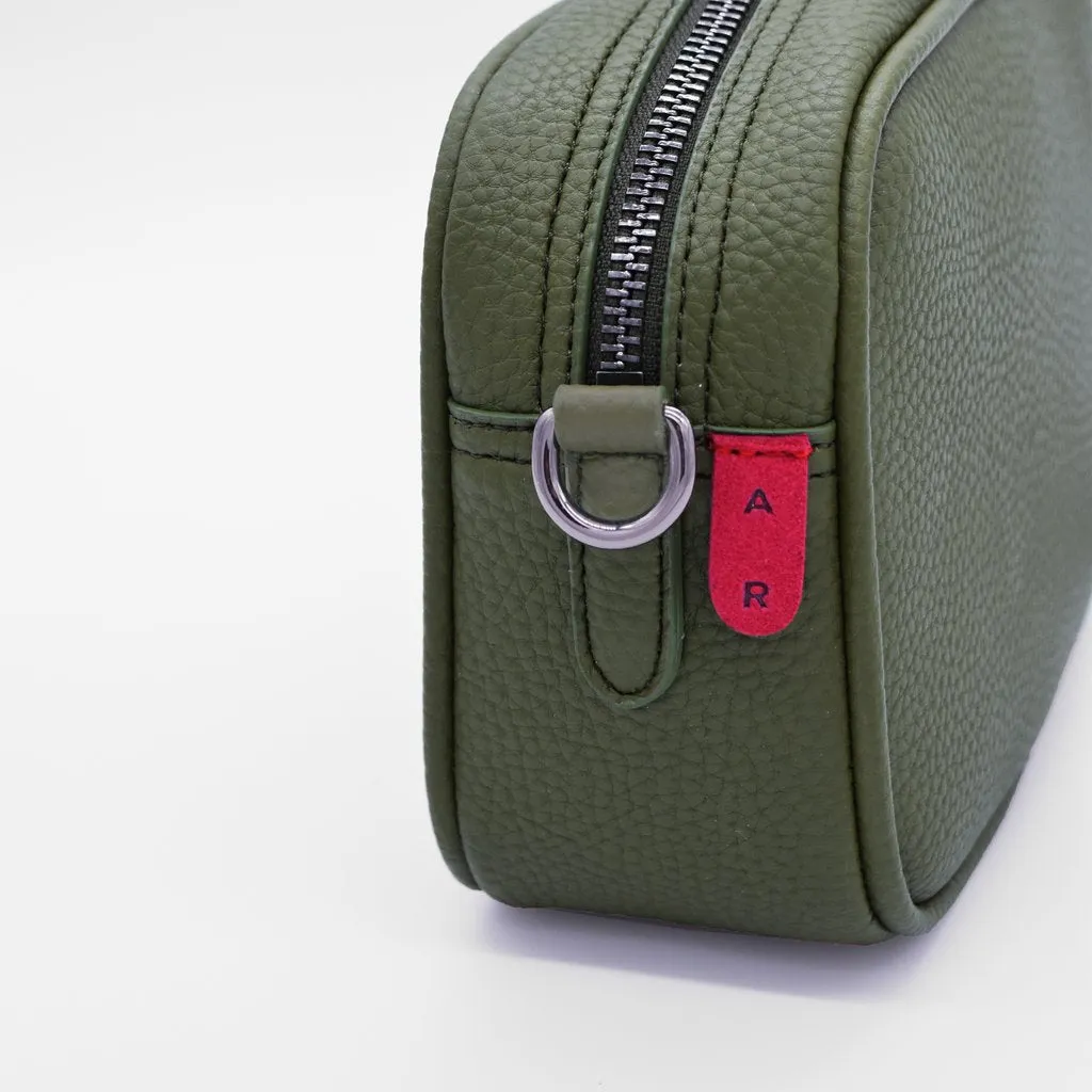 Grace Micro Crossbody with Signet in Olive