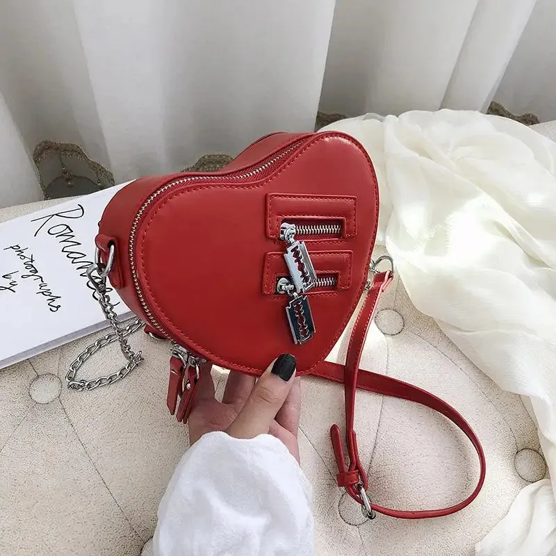 Heart Shape Clutch Crossbody Bag