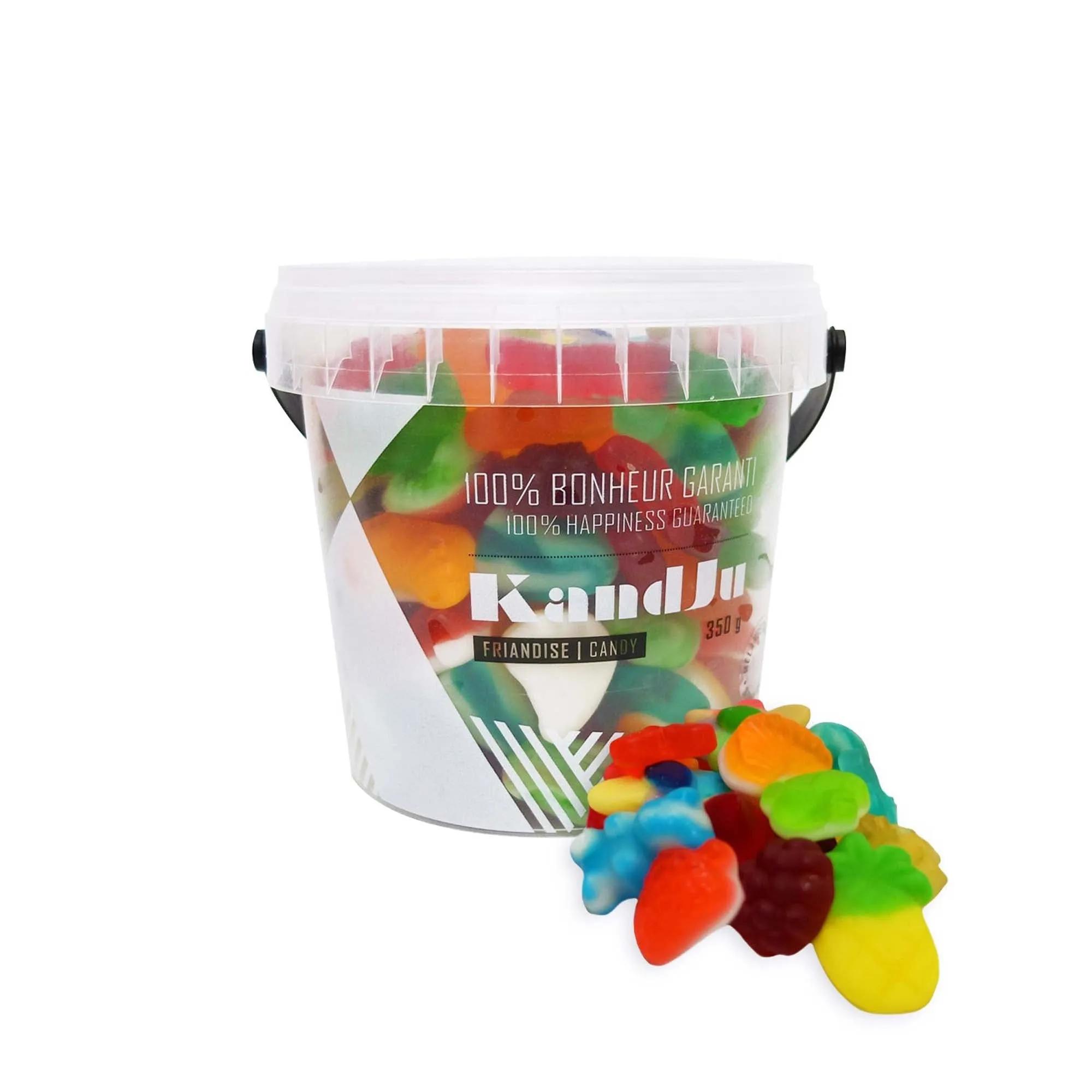 KandJu Gummi Mix Candy Bucket, 350g, 1 count