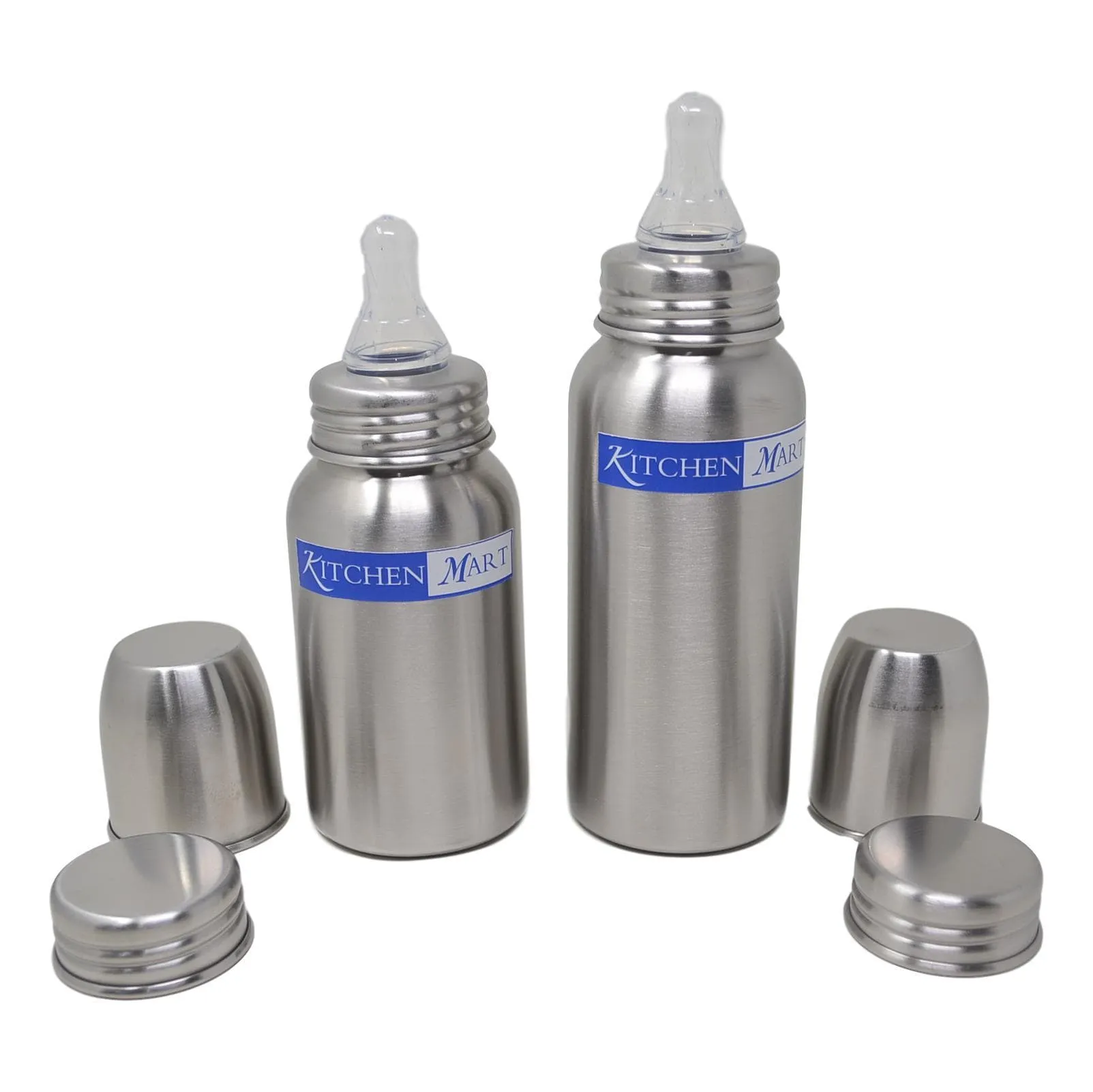 Kitchen Mart Stainless Steel Feeding Bottle Matt Finish