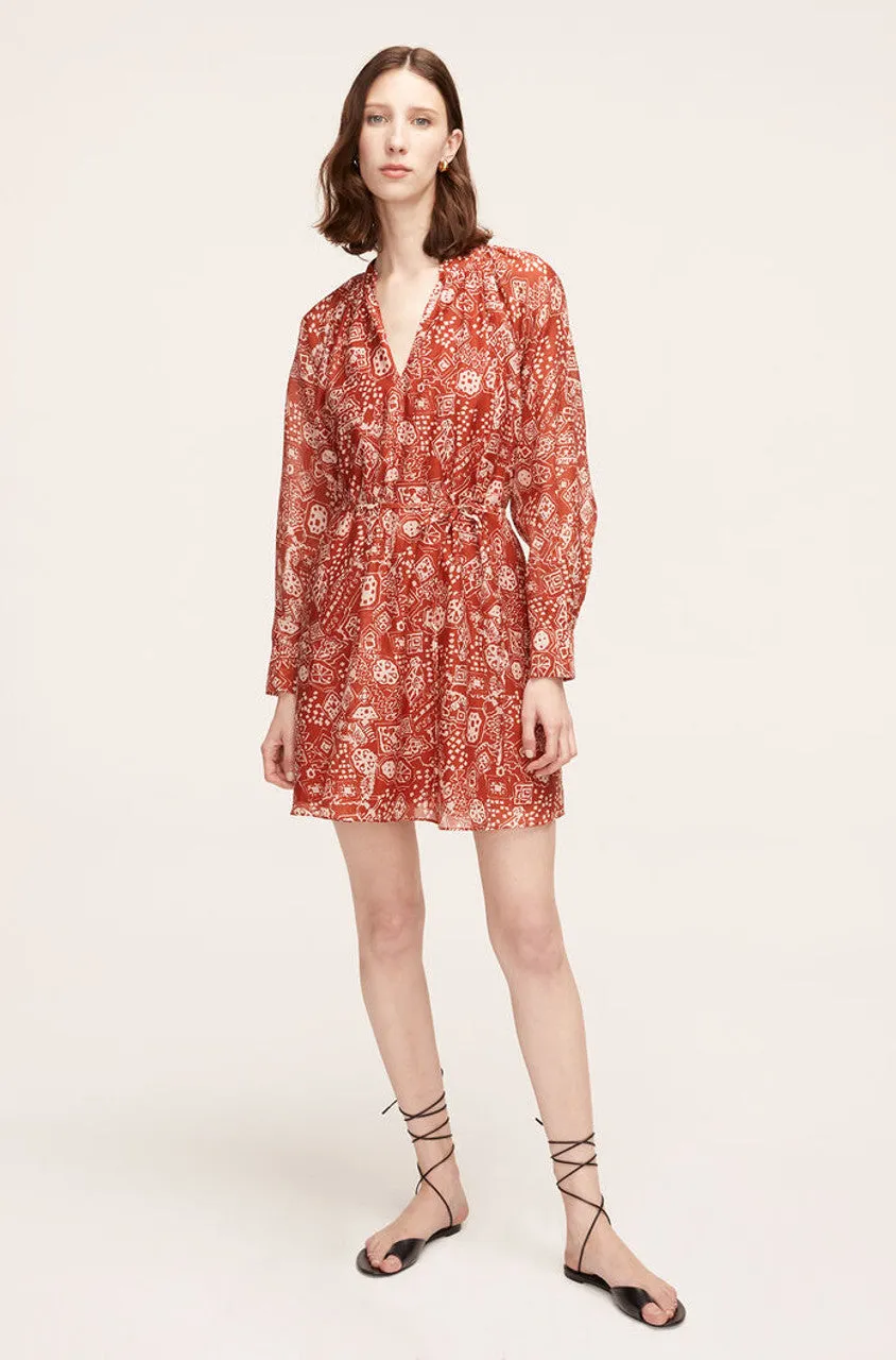 Labyrinth Long Sleeve Shirt Dress