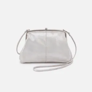 Lana Crossbody in Metallic Leather - Silver