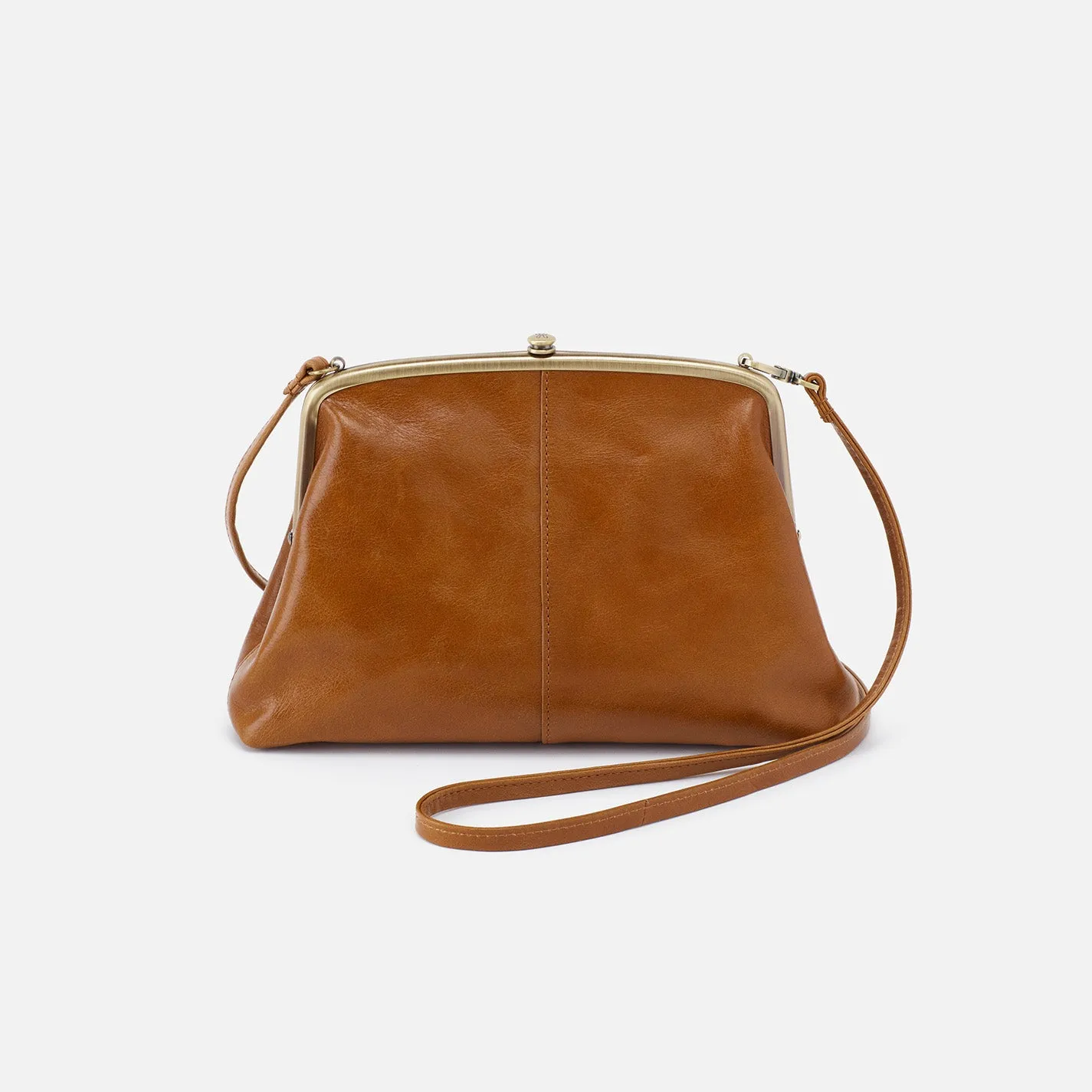 Lana Crossbody in Polished Leather - Truffle