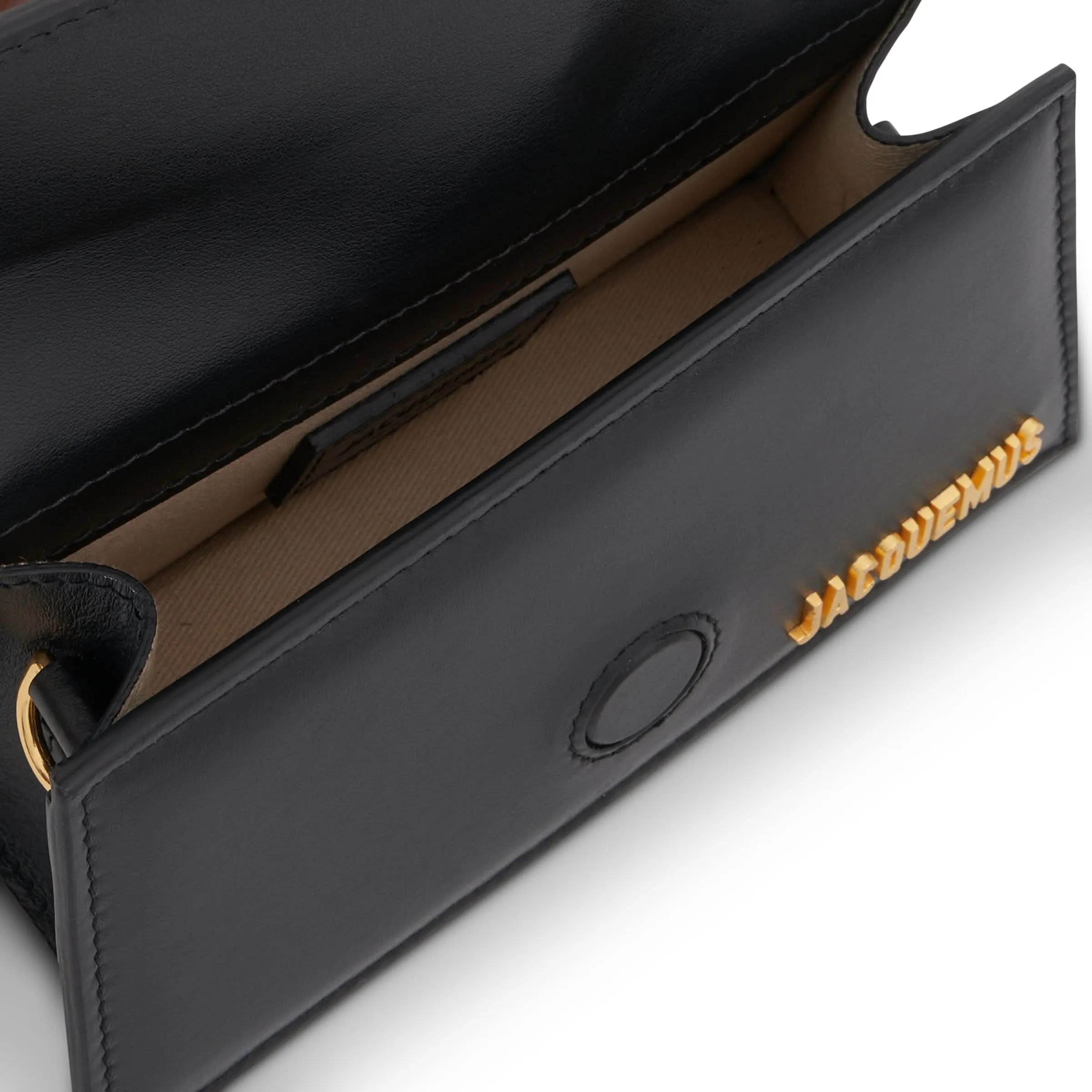 Le Bambino Mini Leather Bag in Black