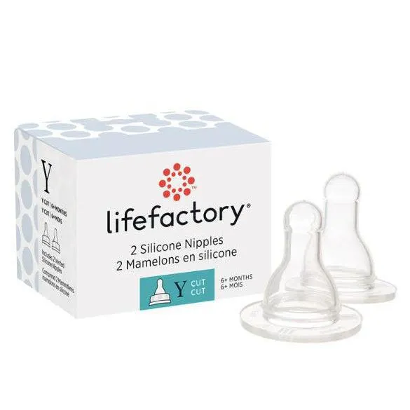 Lifefactory Replacement Nipples - 2 pack