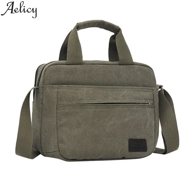 Men's  Canvas Solid Color Totes Business