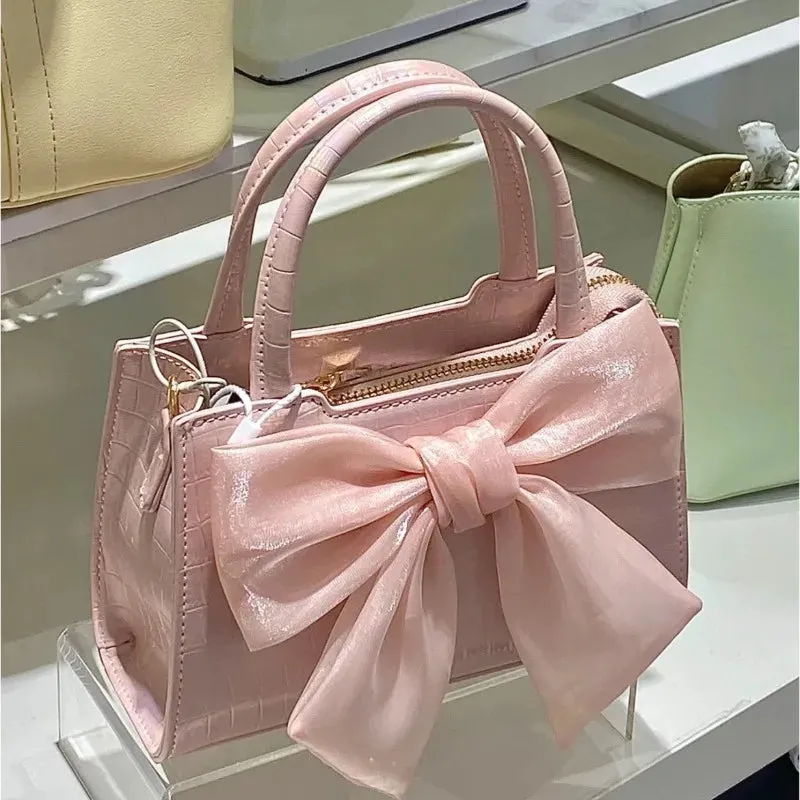 Mesh Bowknot Handbags