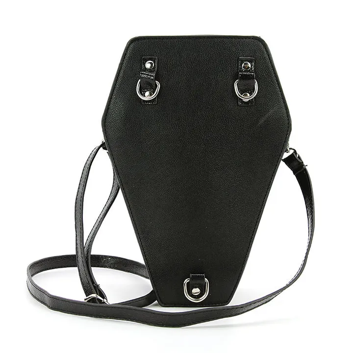 Metallic Cross Coffin Bag Backpack