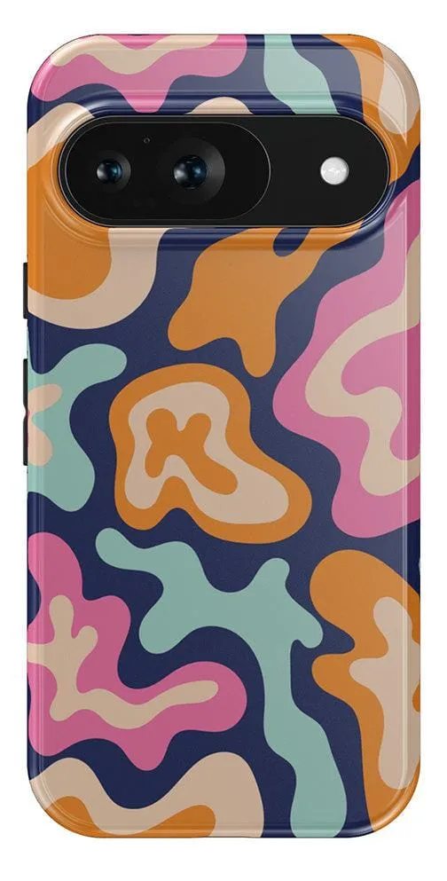 Midnight Color Splash | Abstract Retro Google Pixel Case