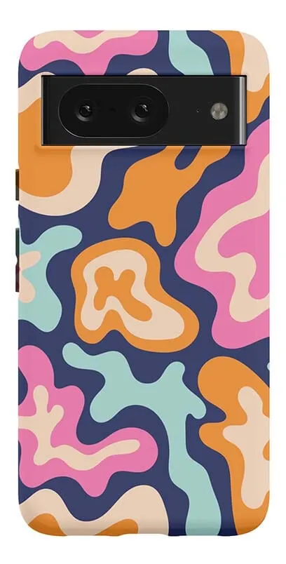 Midnight Color Splash | Abstract Retro Google Pixel Case