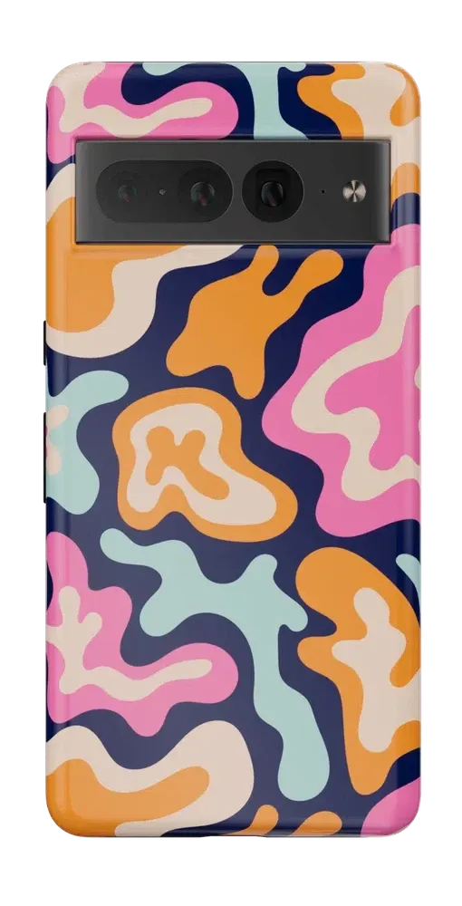 Midnight Color Splash | Abstract Retro Google Pixel Case