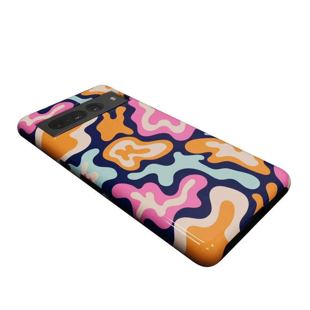 Midnight Color Splash | Abstract Retro Google Pixel Case