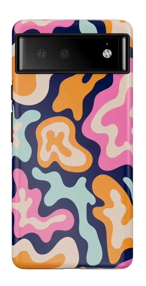 Midnight Color Splash | Abstract Retro Google Pixel Case